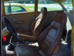 1955 Chevy, 2 door post, with a 1972 corvette engine, yellow exterior paint